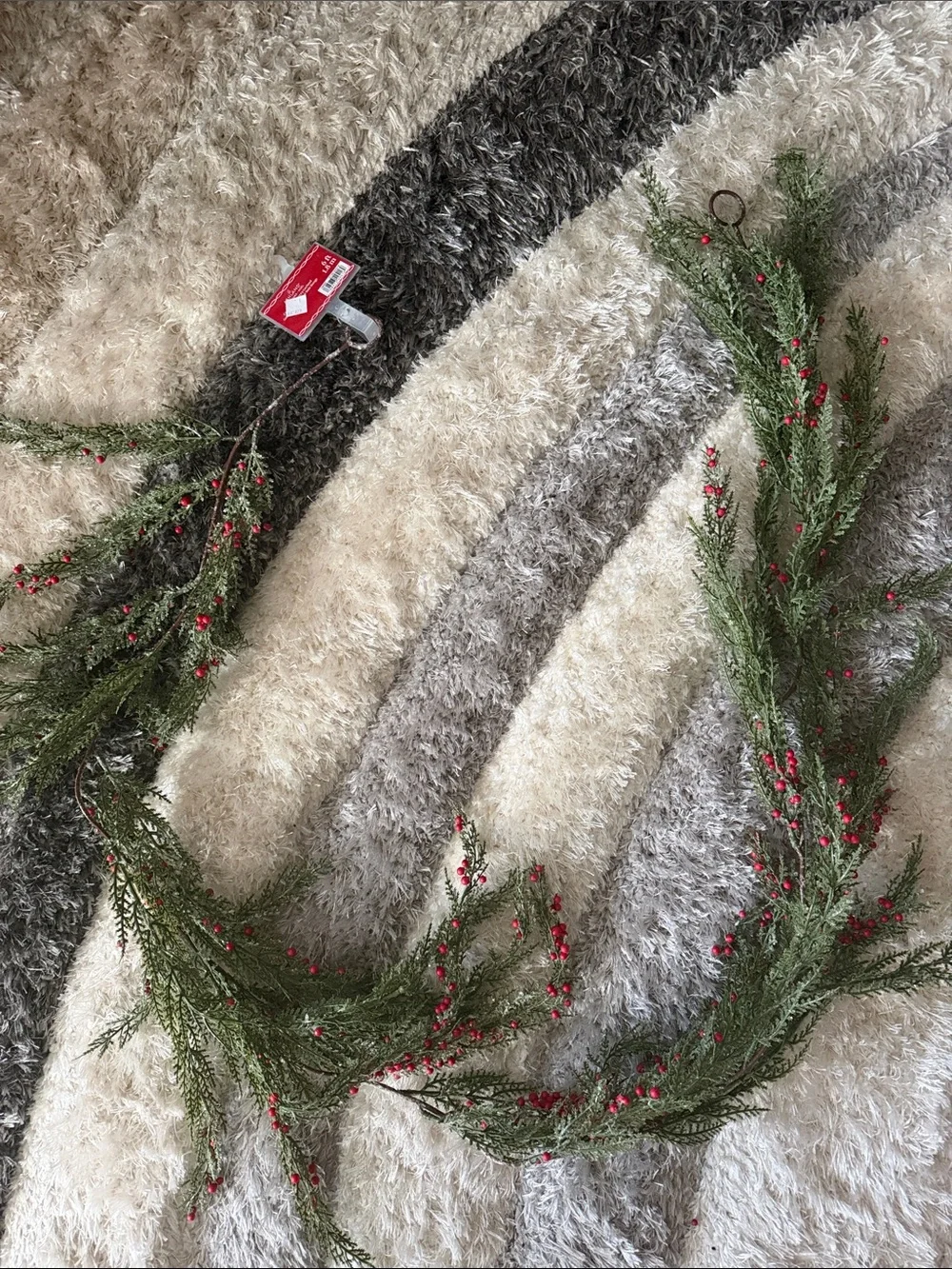 Pine and Red Berry Garland